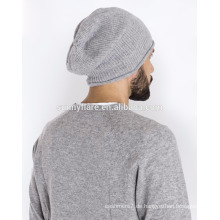 Großhandel 100% Cashmere Warm-Keeping Beanie Hut